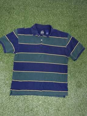 Vintage Gap L Striped Polo Shirt